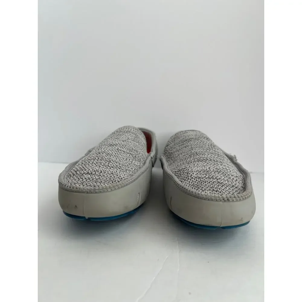 SWIMS Gray Knit Breathable Water Resistant Slip On Boat Driving Loafers Size 9